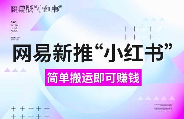 网易官方新推“小红书”，搬运即有收益，新手小白千万别错过(附详细教程)【揭秘】